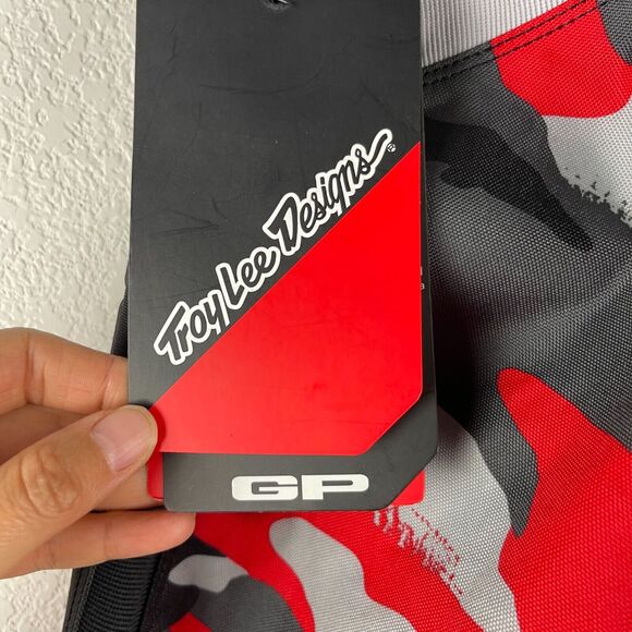 Troy Lee Designs Dirt Bike GP Pant Adult 30 Camo Black Red Motocross NWT - Picture 12 of 16